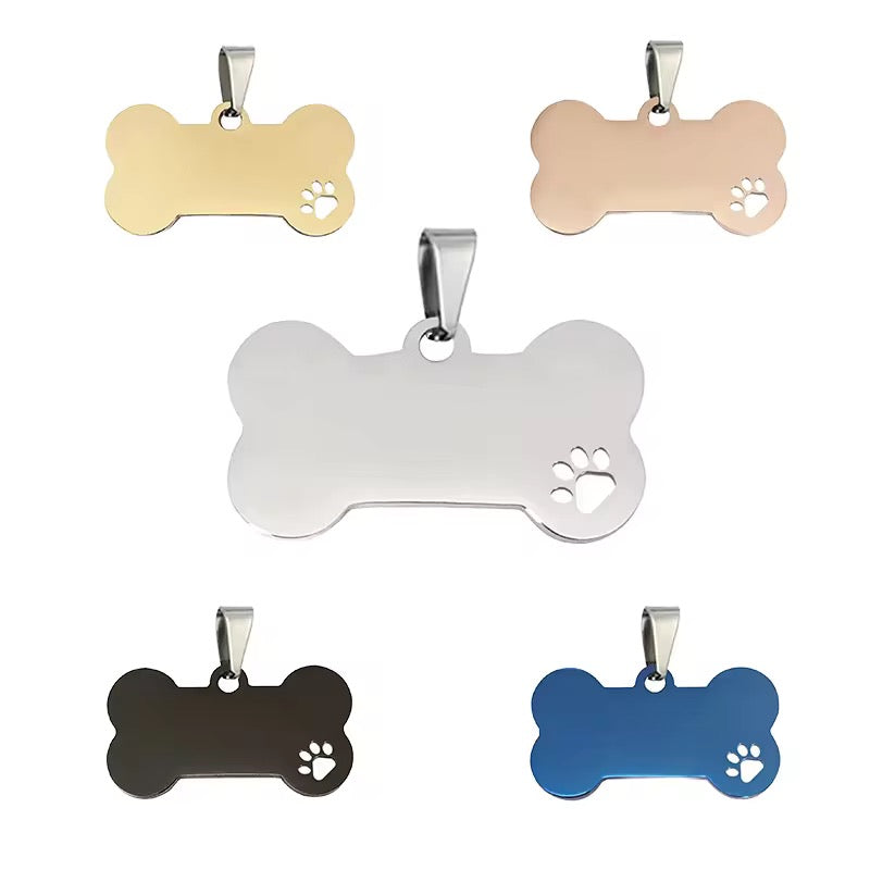 Personalized Pet ID Tag for Dogs & Cats – Custom Name Tag with Contact Details