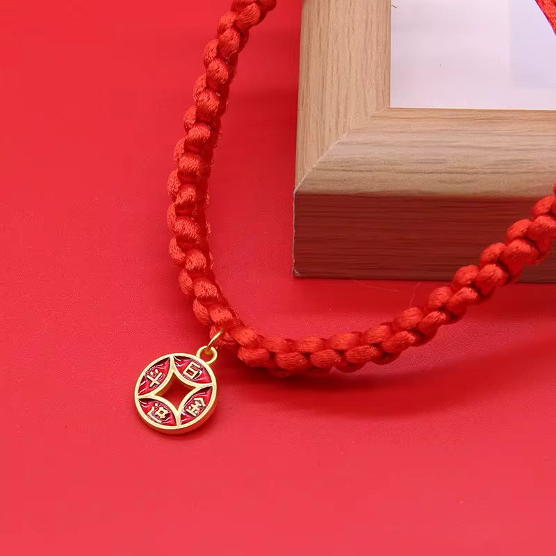 Cat Collar - Chinese Style Red Collar