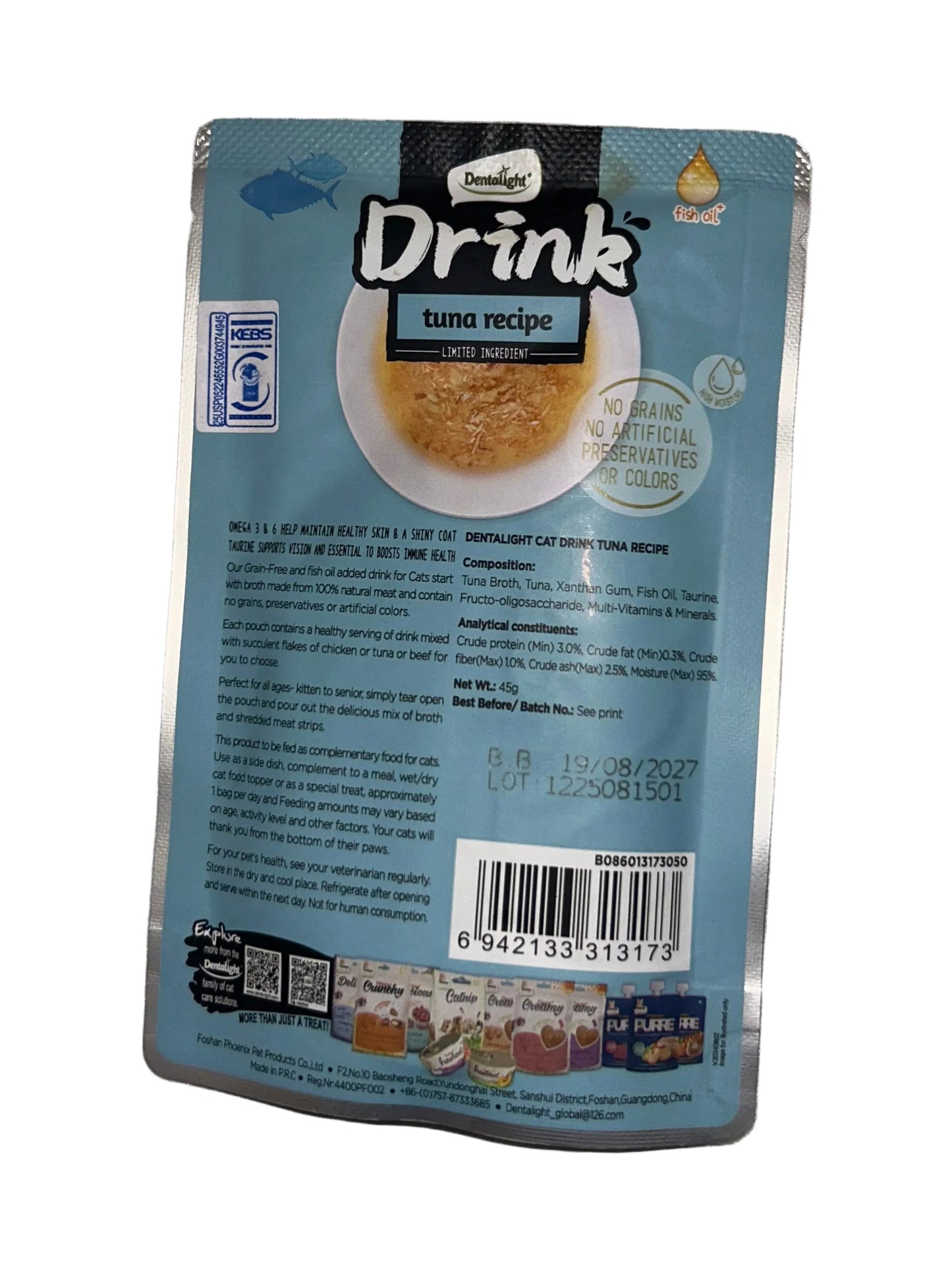Dentalight Drink Meat Broth for Cats – Tuna Recipe | Hydration & Immunity Boost (Kenya)