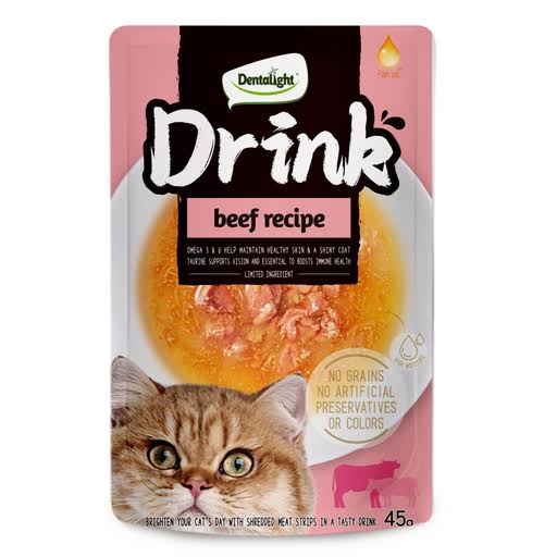 Dentalight Drink Meat Broth for Cats – Beef Recipe | Hydration & Immunity Boost (Kenya)