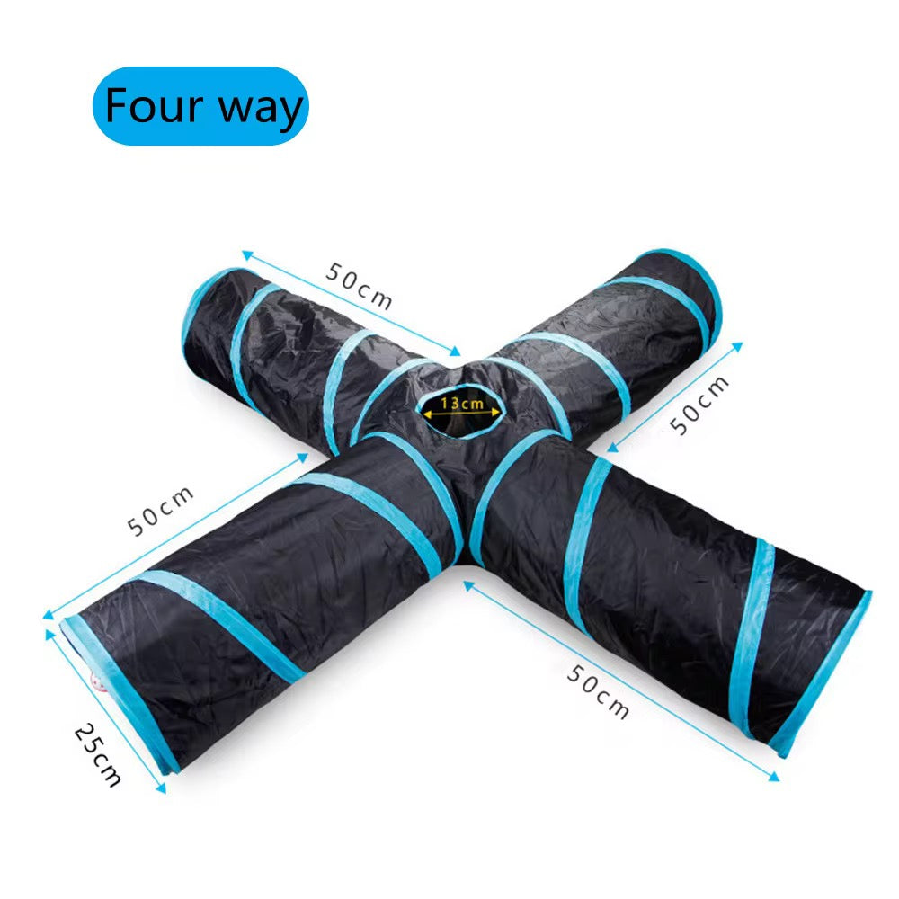 Foldable Cat Tunnel Toy – Interactive Cat Tunnel