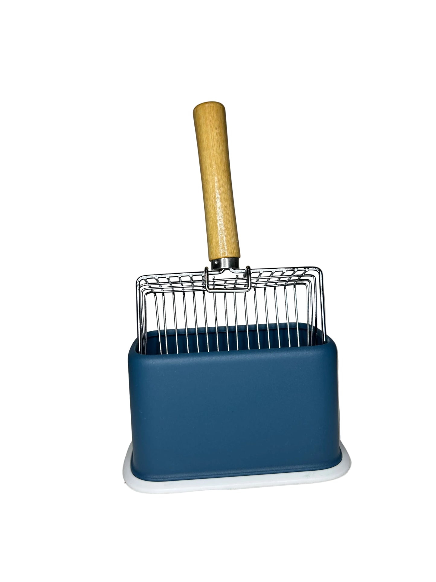 Premium Stainless Steel Cat Litter Scoop with Holder – Heavy Duty Fast-Sifting Litter Scooper for Cats | Petcore Kenya