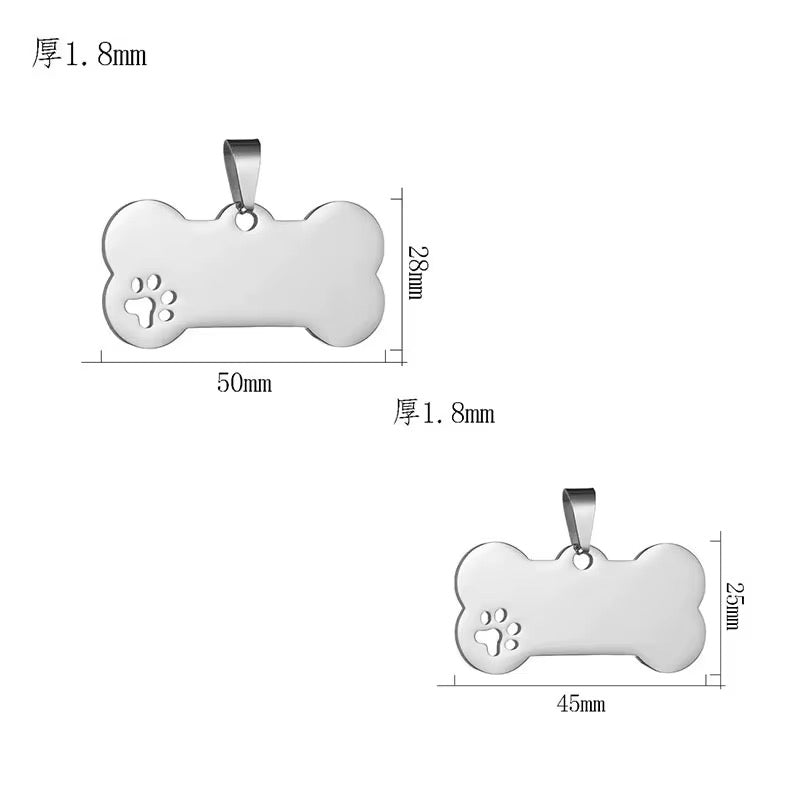 Personalized Pet ID Tag for Dogs & Cats – Custom Name Tag with Contact Details