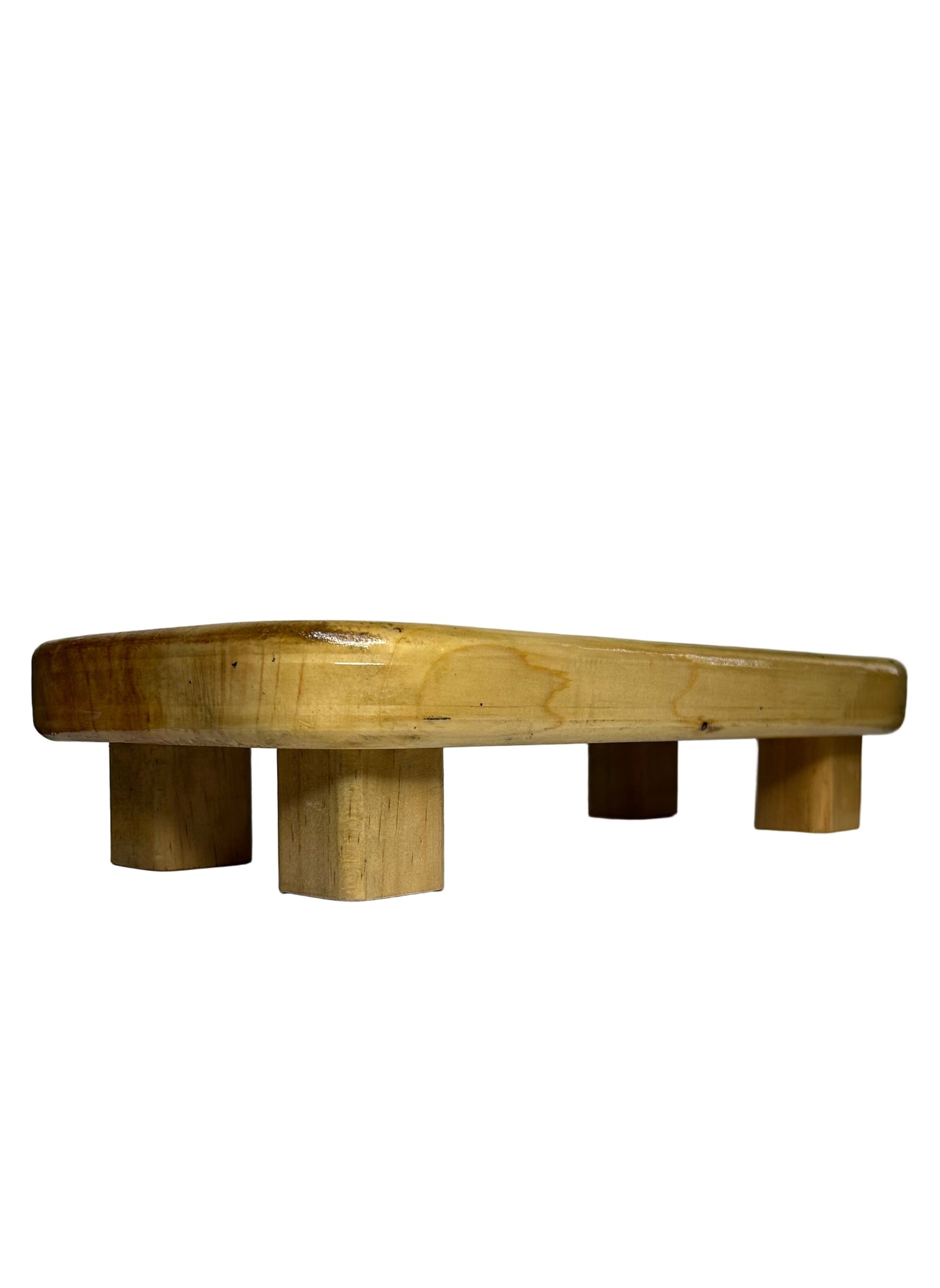 Double Elevated Wooden Cat Bowl Stand for Two Cats – Raised Feeding Station for Multi-Cat Homes