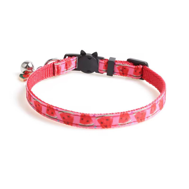 Cat Collar - Fruit Print