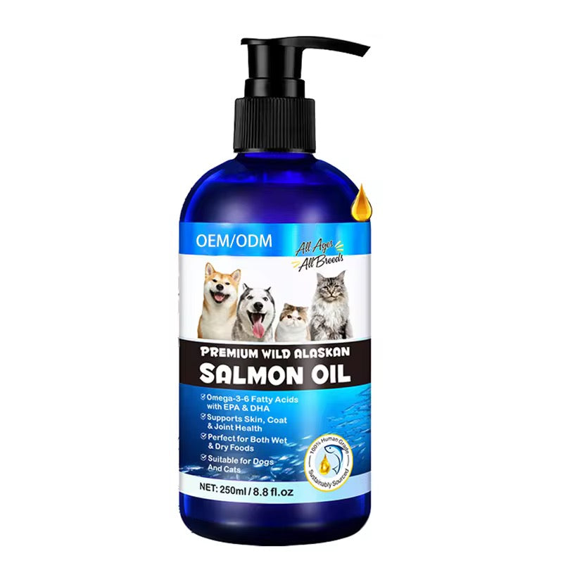 Salmon Oil for Dogs & Cats – Premium Omega-3 Supplement
