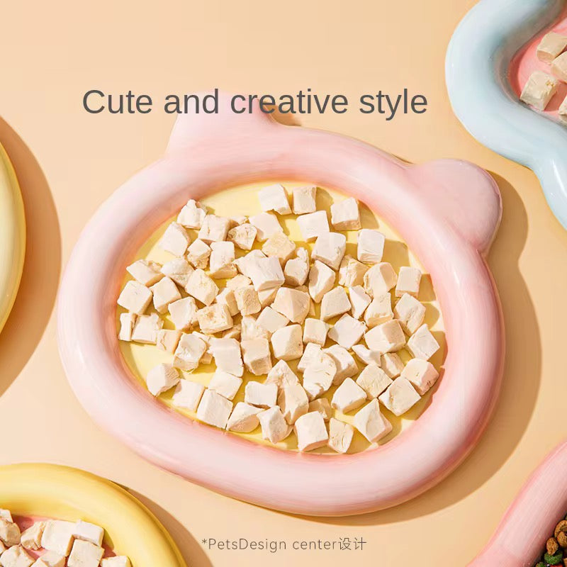 High-Quality Ceramic Cat Food Bowl – Stylish & Safe Feeding in Kenya
