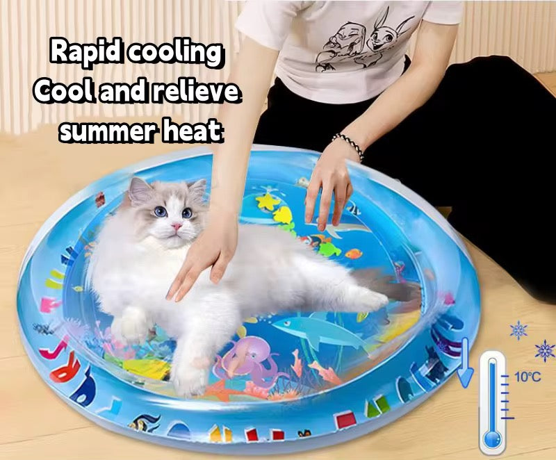 Interactive Cat Water Mat Toy – Sensory Play & Cooling Mat for Cats | Pet Toys Online Kenya