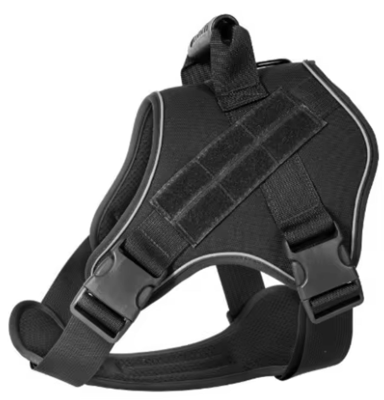 Heavy-Duty Tactical Dog Harness with MOLLE Panels & Reinforced Handle