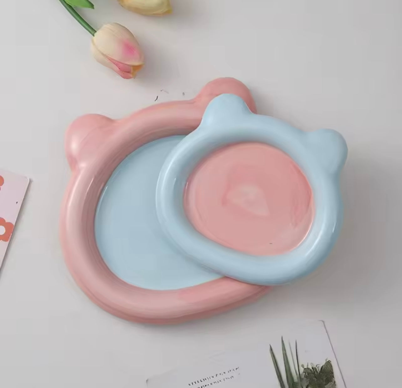 High-Quality Ceramic Cat Food Bowl – Stylish & Safe Feeding in Kenya