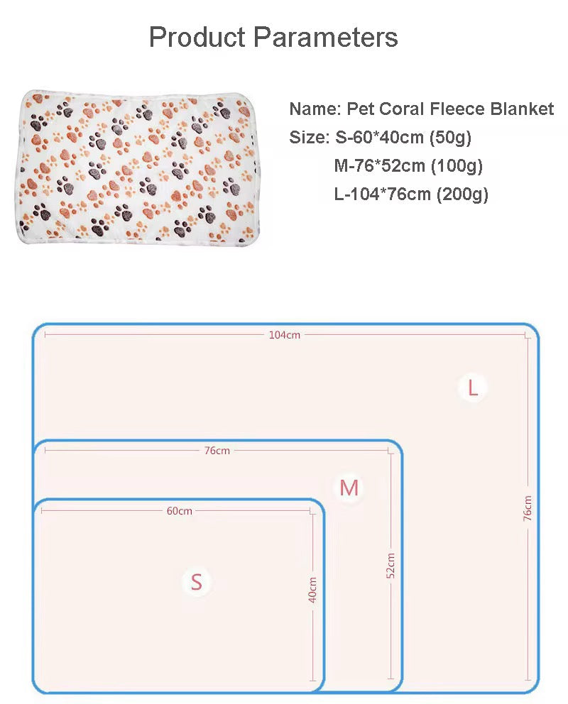 Pet Fleece Blanket – Ultra Soft Cozy Blanket for Cats & Dogs in Kenya