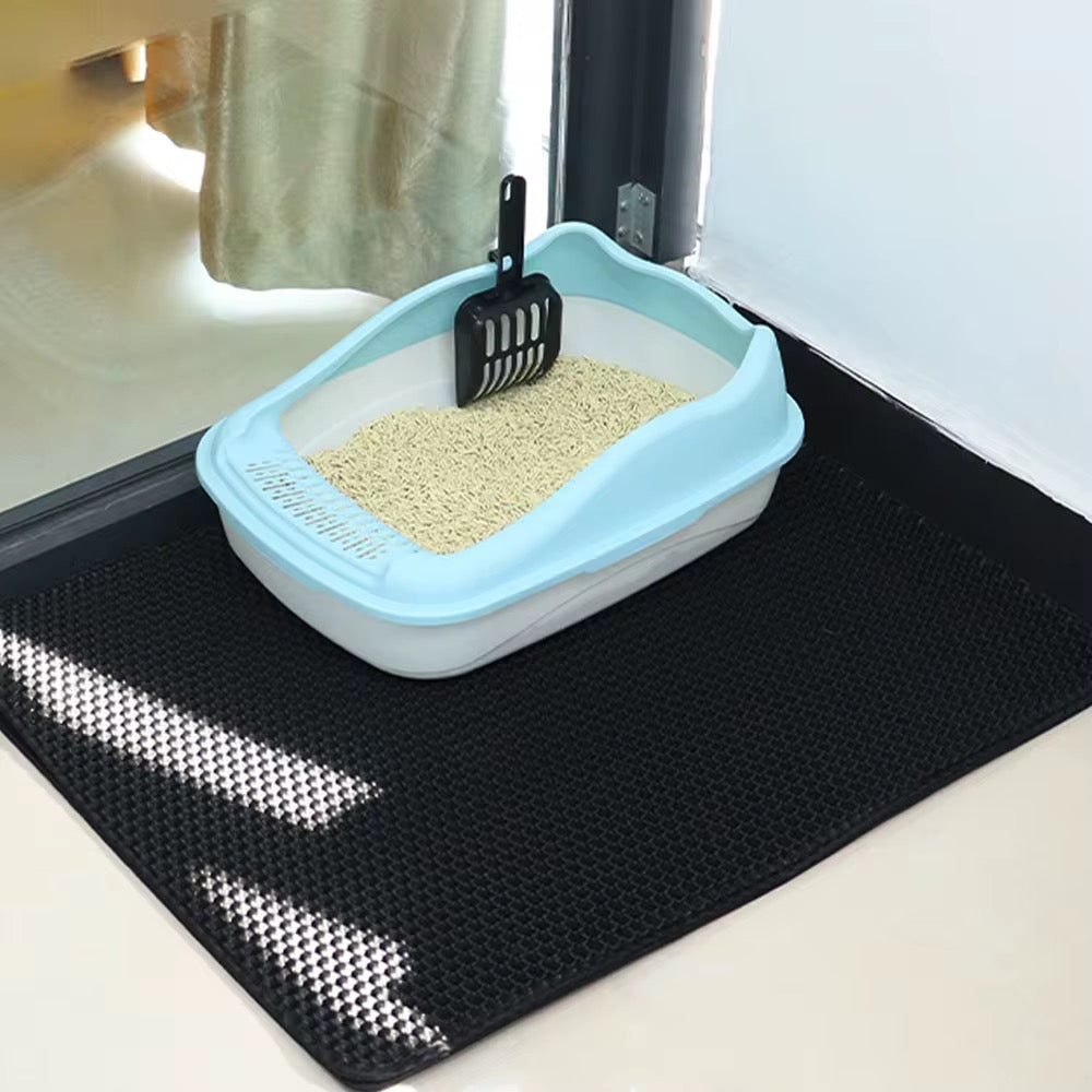 Waterproof Double-Layer Cat Litter Mat – Durable & Easy to Clean