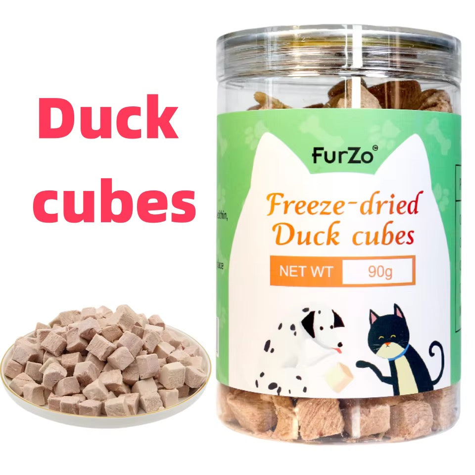 Furzo Freeze-Dried Duck Treats for Cats & Dogs – High-Protein Pet Treats, 90g