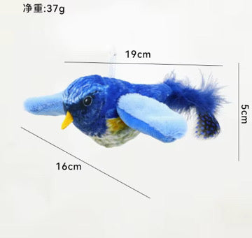 Interactive Electronic Cat Toy Bird with Catnip – USB Rechargeable Shaking Bird Toy for Cats