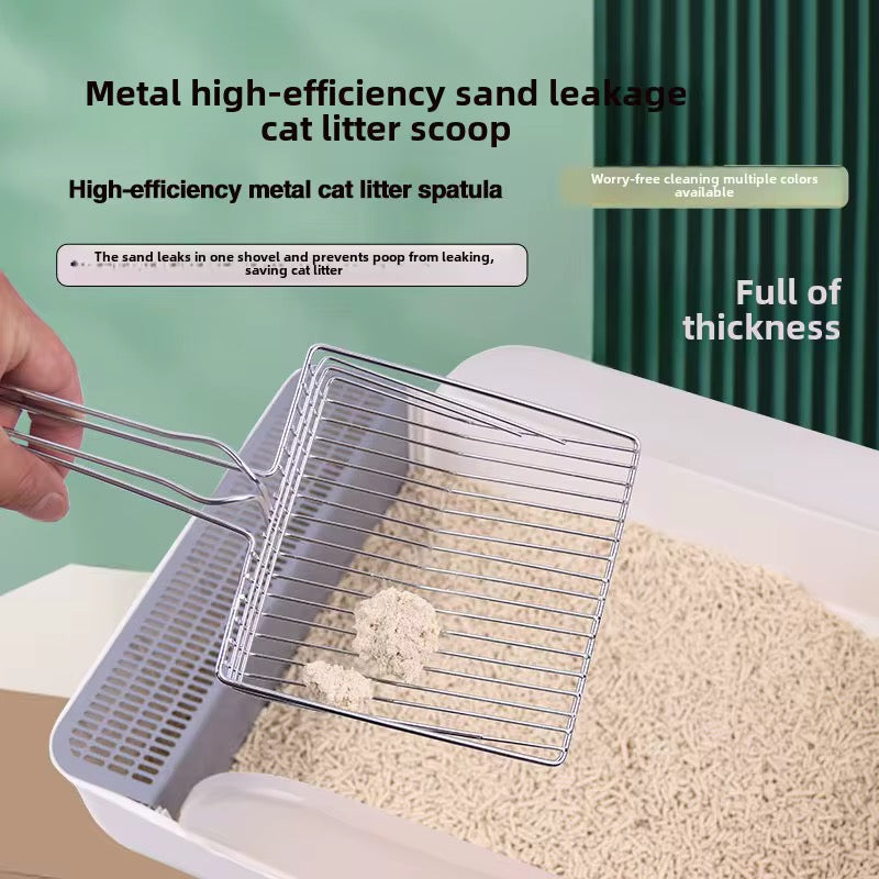 Extra-Large Stainless Steel Cat Litter Scoop – Fast, Durable Waste Removal