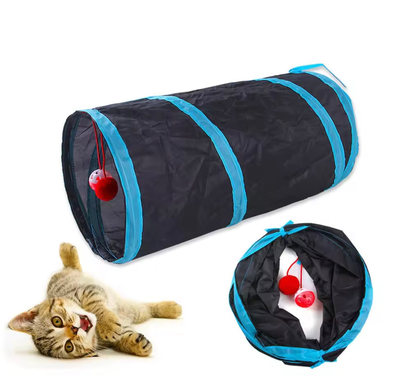 Foldable Cat Tunnel Toy – Interactive Cat Tunnel