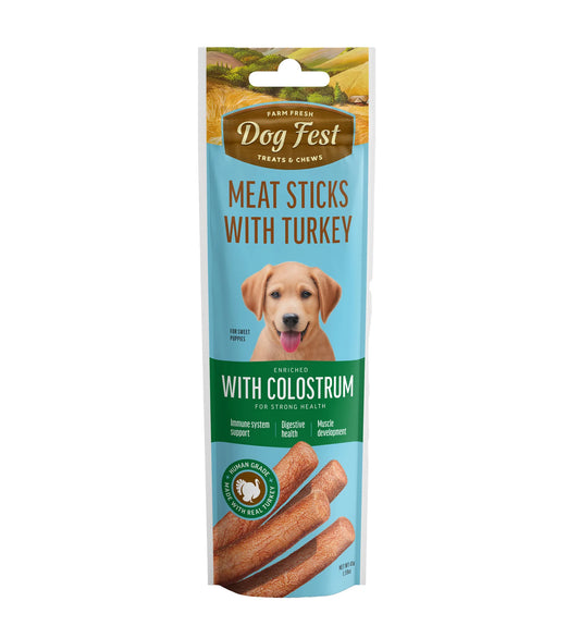 Dog Fest Puppy Meat Sticks – Turkey & Colostrum