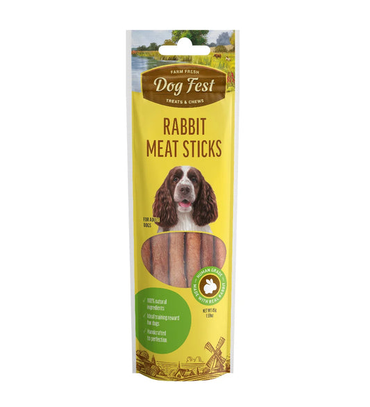 Dog Fest Rabbit Meat Sticks For Adult Dogs