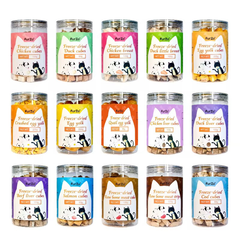 Furzo Freeze Dried Cod Cubes for Cats & Dogs – High Protein Cod Treats in Kenya (80g)