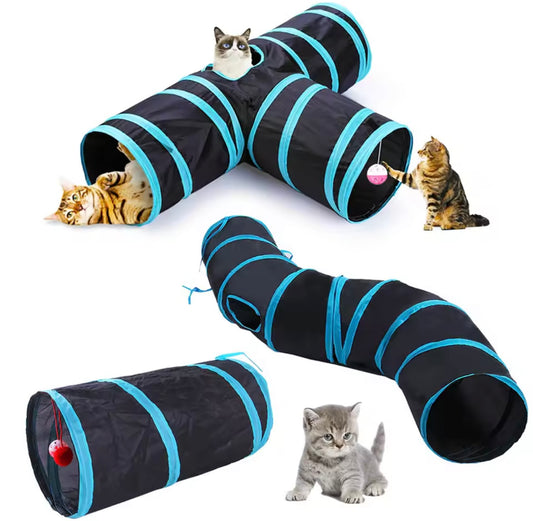 Foldable Cat Tunnel Toy – Interactive Cat Tunnel