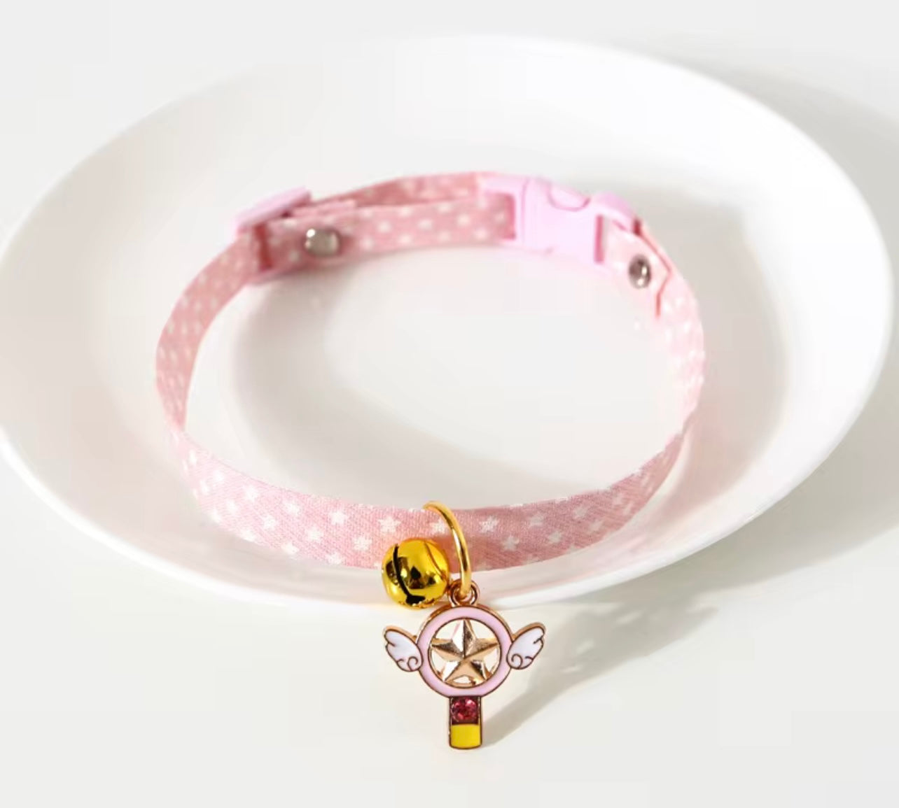 High-Quality Cat Collar with Bell & Pendant – Adjustable, Quick-Release, Comfortable