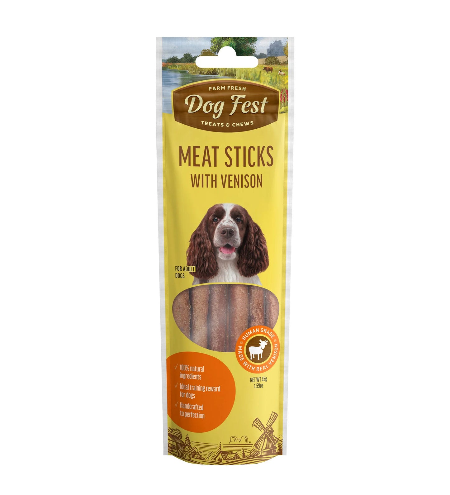 Dog Fest Meat Sticks with Venison – Natural Dog Treats