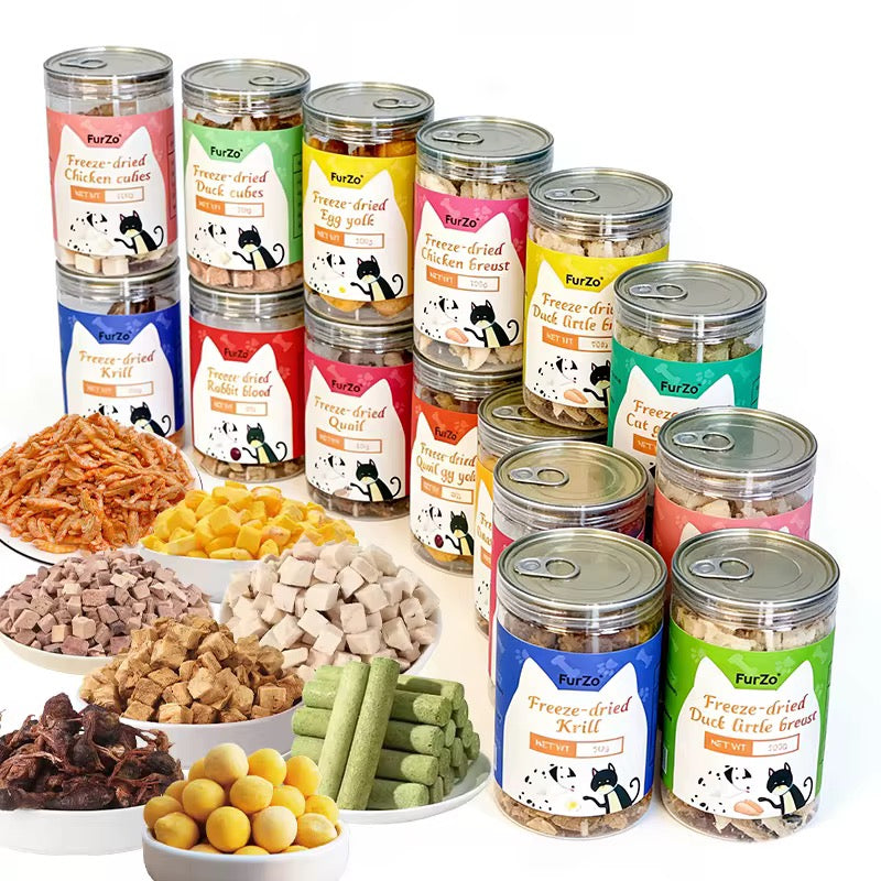 Furzo Mix 4 Flavors Freeze Dried Treats for Cats & Dogs – 100g