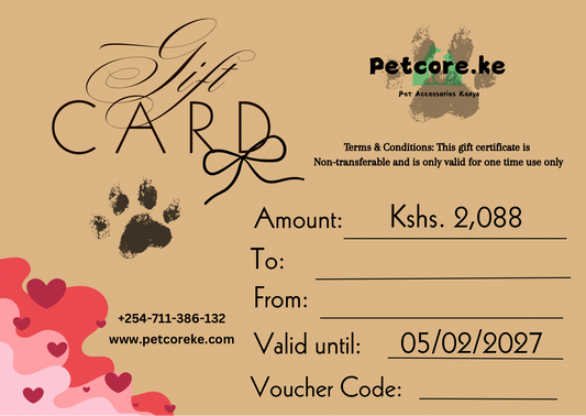 Petcore.Ke Valentine’s Gift Card – The Perfect Valentine’s Gift for Pet Lovers in Kenya