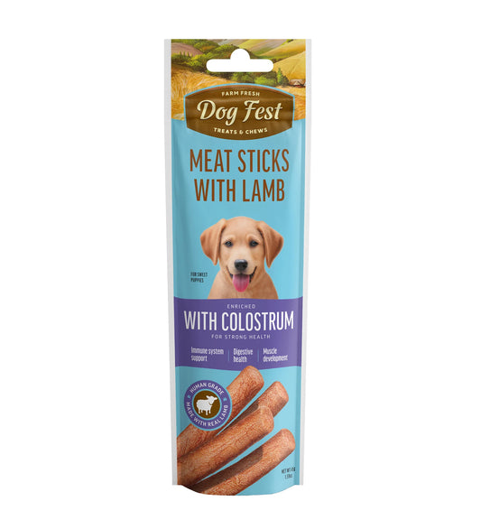 Dog Fest Puppy Meat Sticks with Lamb and Colostrum