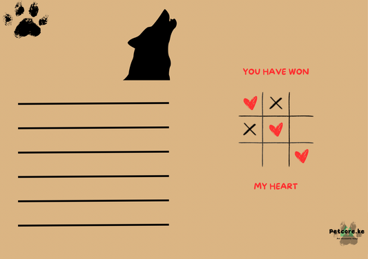 You Have Won My Heart Valentine’s Card for Dog Mom & Dog Dad – Petcore Kenya