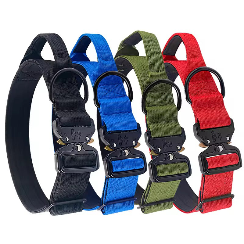 Tactical Dog Collar in Kenya – Heavy Duty Adjustable Military Collar with Handle for Large & Medium Dogs