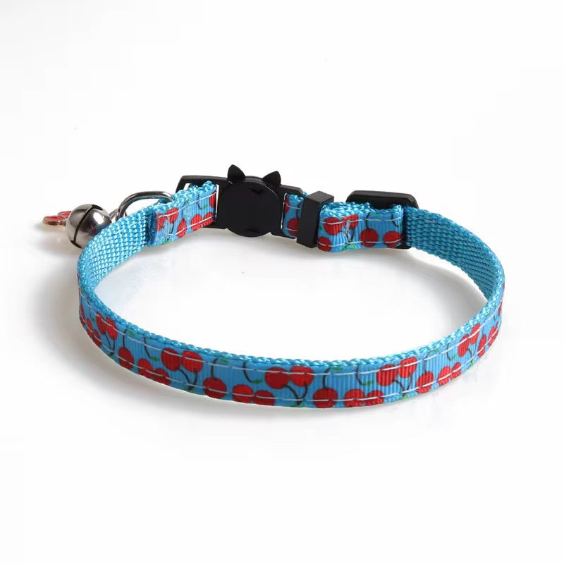 Cat Collar - Fruit Print