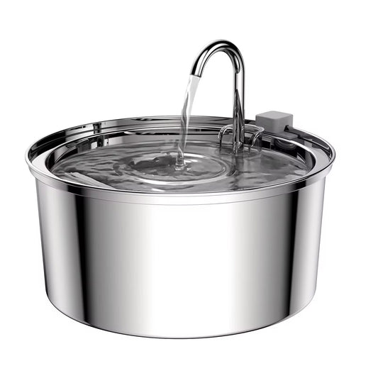 3.2 L Stainless Steel Pet Water Fountain – Quiet, Hygienic & Auto-Filtering