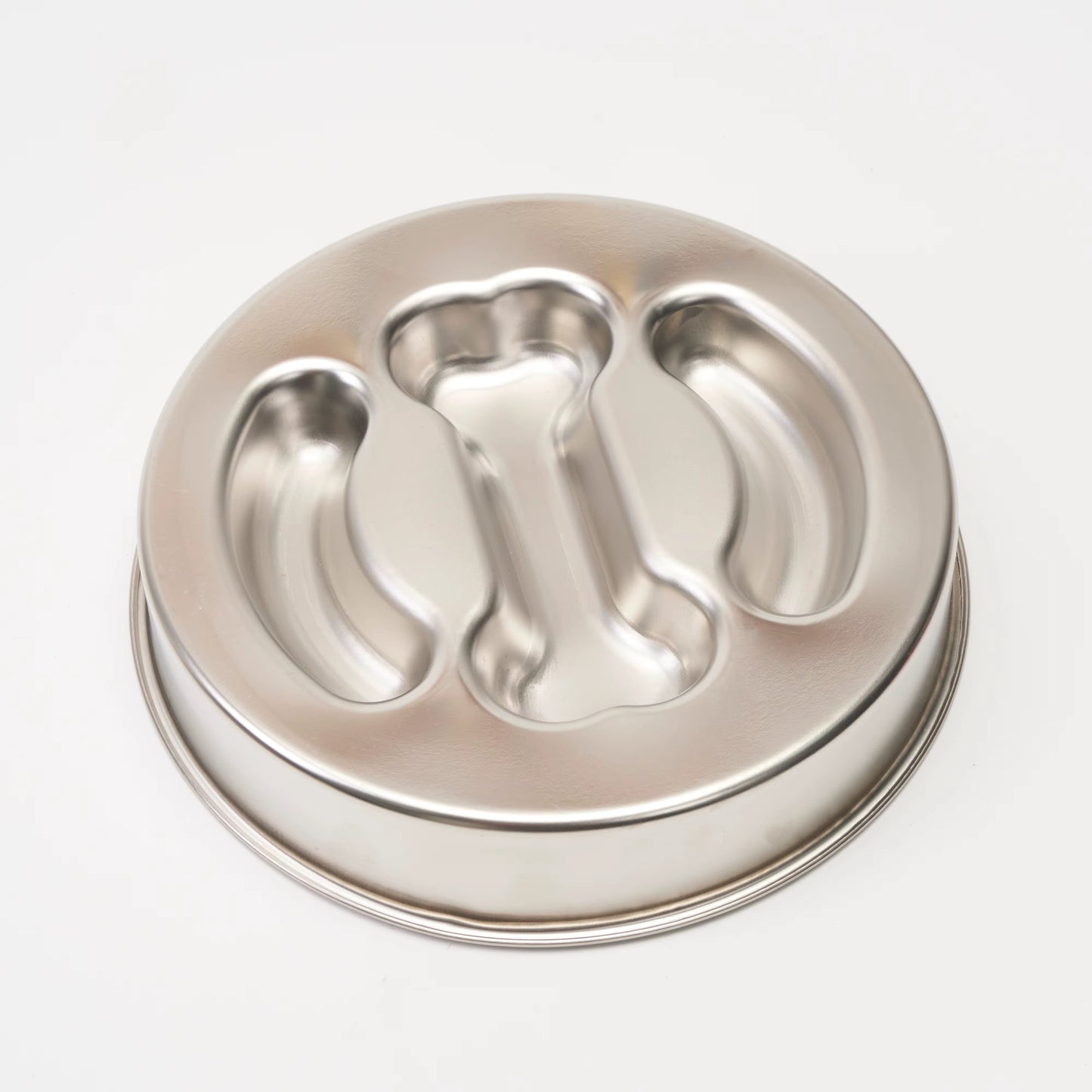 Large Stainless Steel Slow-Feeder Dog Bowl