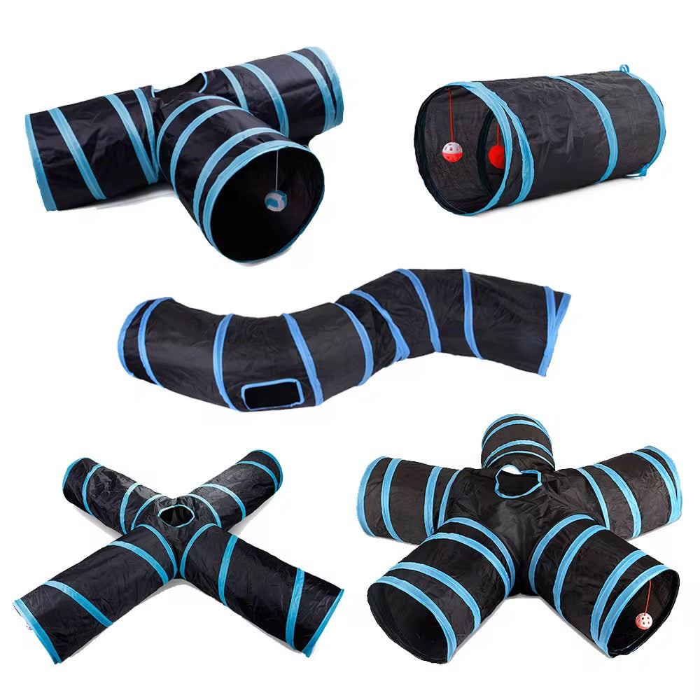Foldable Cat Tunnel Toy – Interactive Cat Tunnel