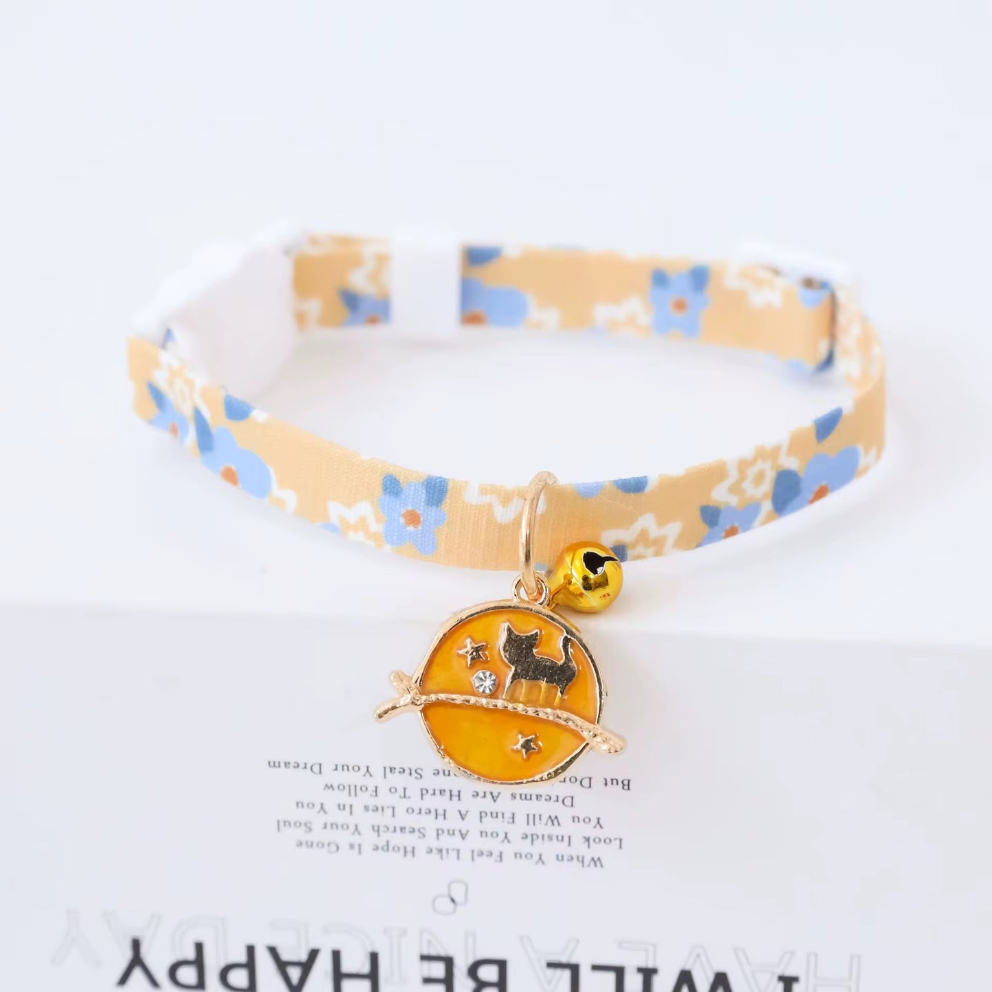 Cute Planet Cat Collar with Bell – Durable Adjustable Collar for Kittens & Adult Cats in Kenya