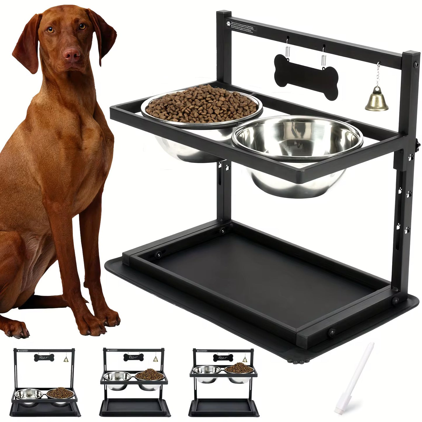 Elevated Dog Food Bowls Kenya | Anti-Slip & Adjustable Pet Feeder – Petcore.Ke