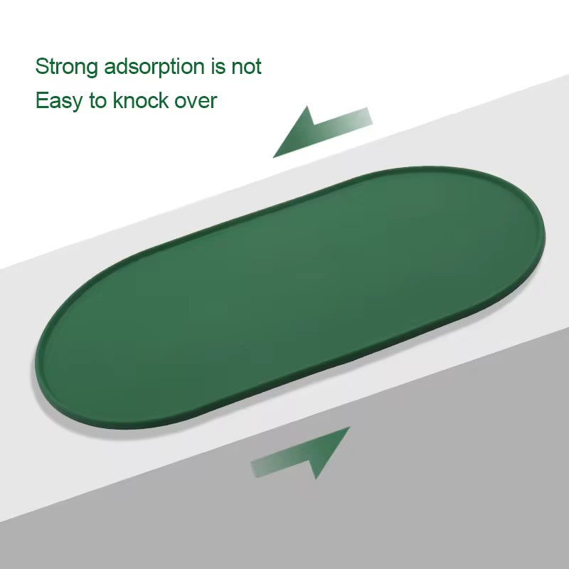 Waterproof Obround Silicone Pet Food Mat | Anti-Slip, Easy-Clean