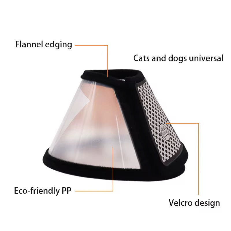 Pet Elizabeth Cone for Dogs  – Protective Recovery Collar (E-Collar) to Prevent Licking & Biting