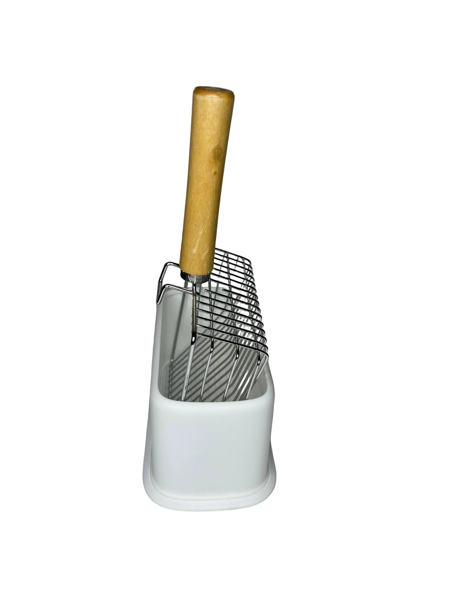 Premium Stainless Steel Cat Litter Scoop with Holder – Heavy Duty Fast-Sifting Litter Scooper for Cats | Petcore Kenya