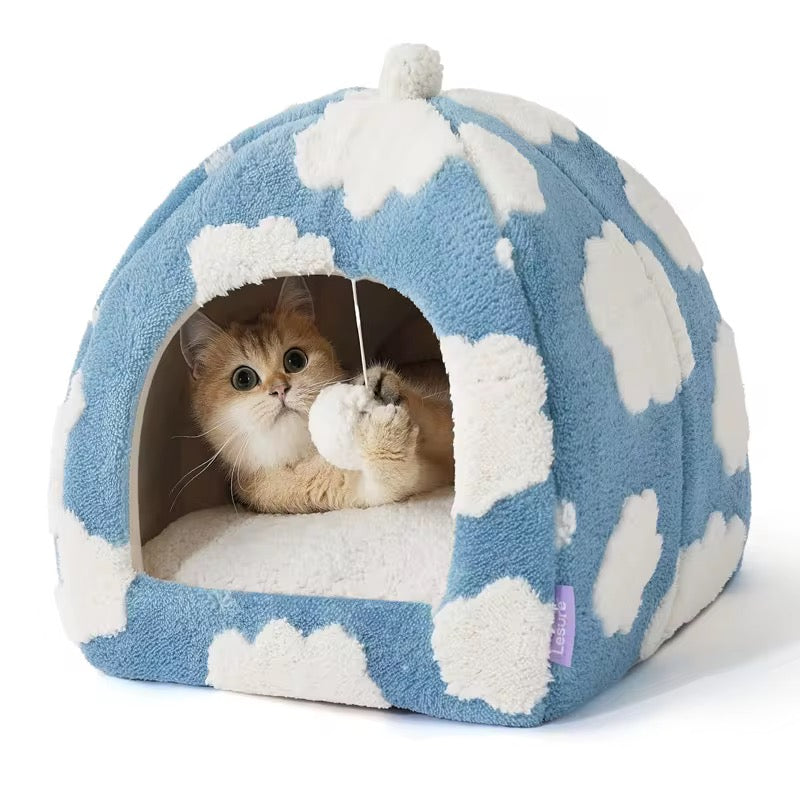 Cozy Cat Bed Cave  – Warm, Soft, Enclosed Sleep Haven in Kenya