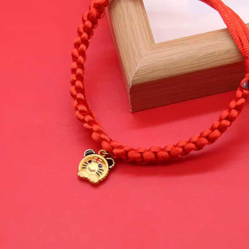 Cat Collar - Chinese Style Red Collar