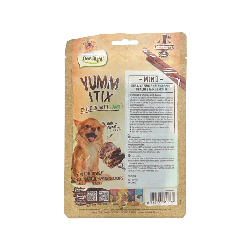 Dentalight Yumm Stix Chicken with Lamb Dog Treats - Healthy Dental Chews for Dogs in Kenya