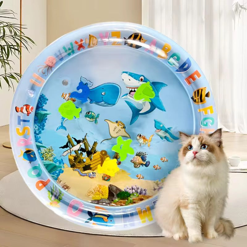 Interactive Cat Water Mat Toy – Sensory Play & Cooling Mat for Cats | Pet Toys Online Kenya
