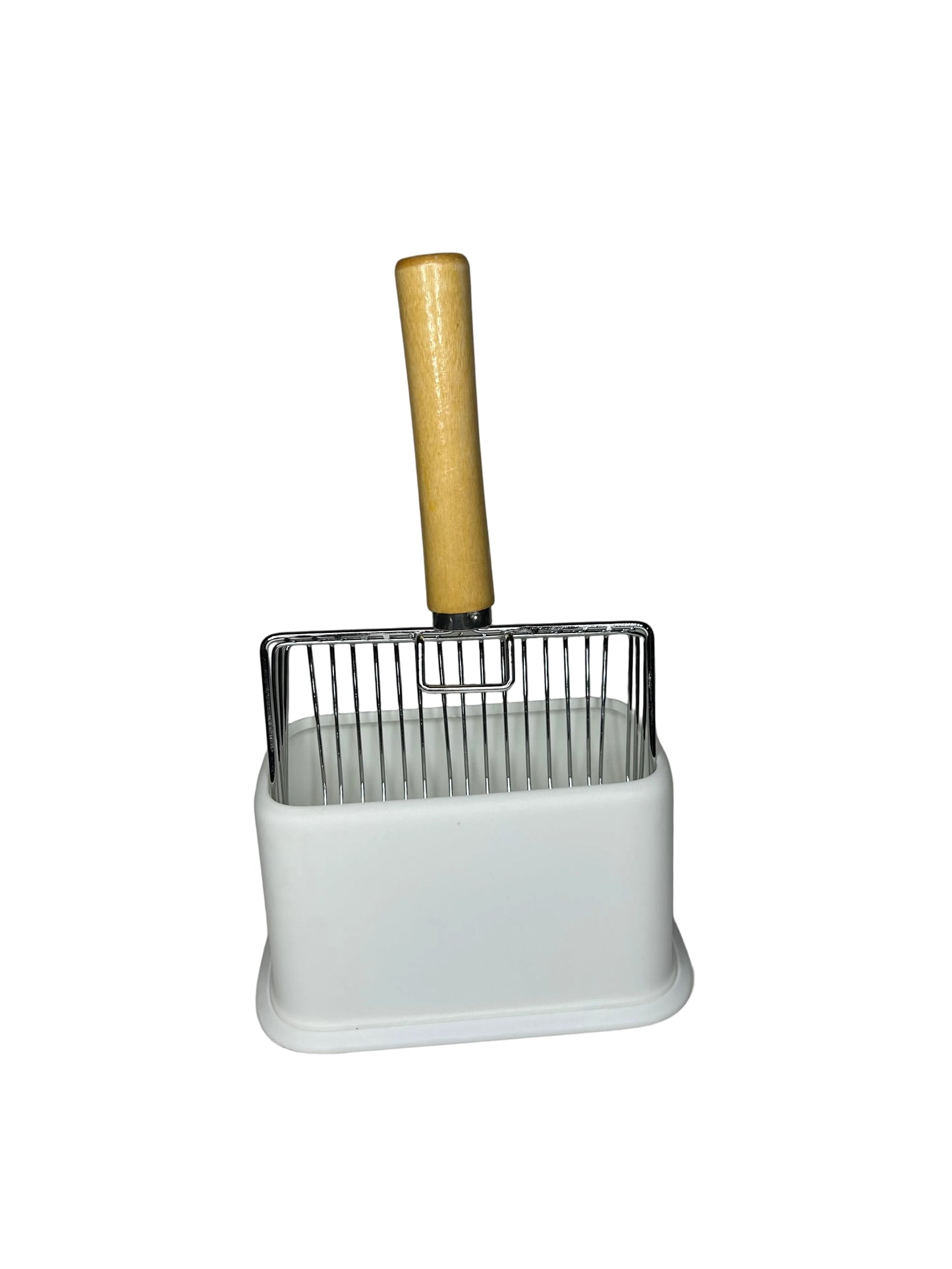Premium Stainless Steel Cat Litter Scoop with Holder – Heavy Duty Fast-Sifting Litter Scooper for Cats | Petcore Kenya
