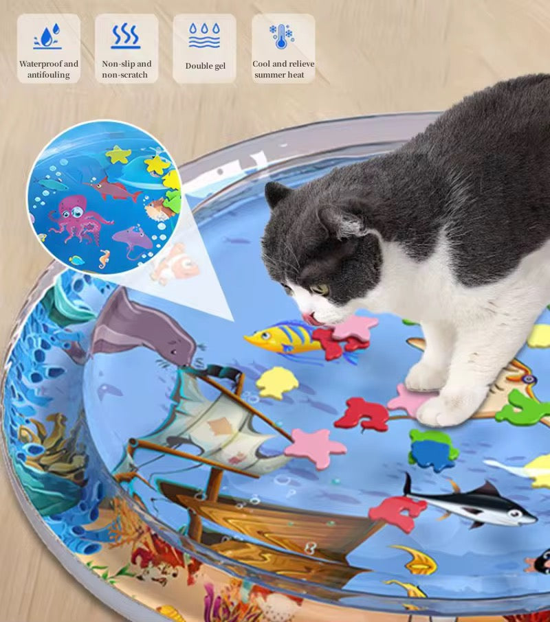 Interactive Cat Water Mat Toy – Sensory Play & Cooling Mat for Cats | Pet Toys Online Kenya