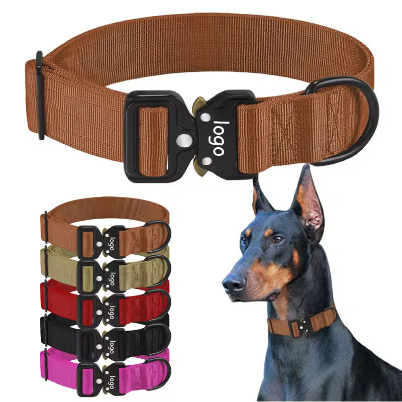 Tactical Dog Collar in Kenya – Heavy Duty Adjustable Military Collar with Handle for Large & Medium Dogs