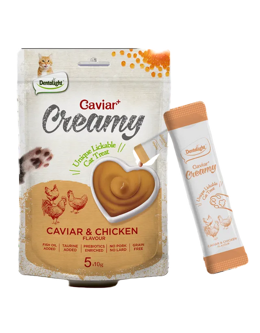 Dentalight Caviar Creamy Caviar & Chicken Cat Treats – 5pcs