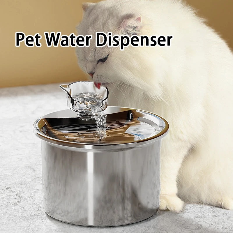 Stainless Steel Pet Water Fountain/Dispenser