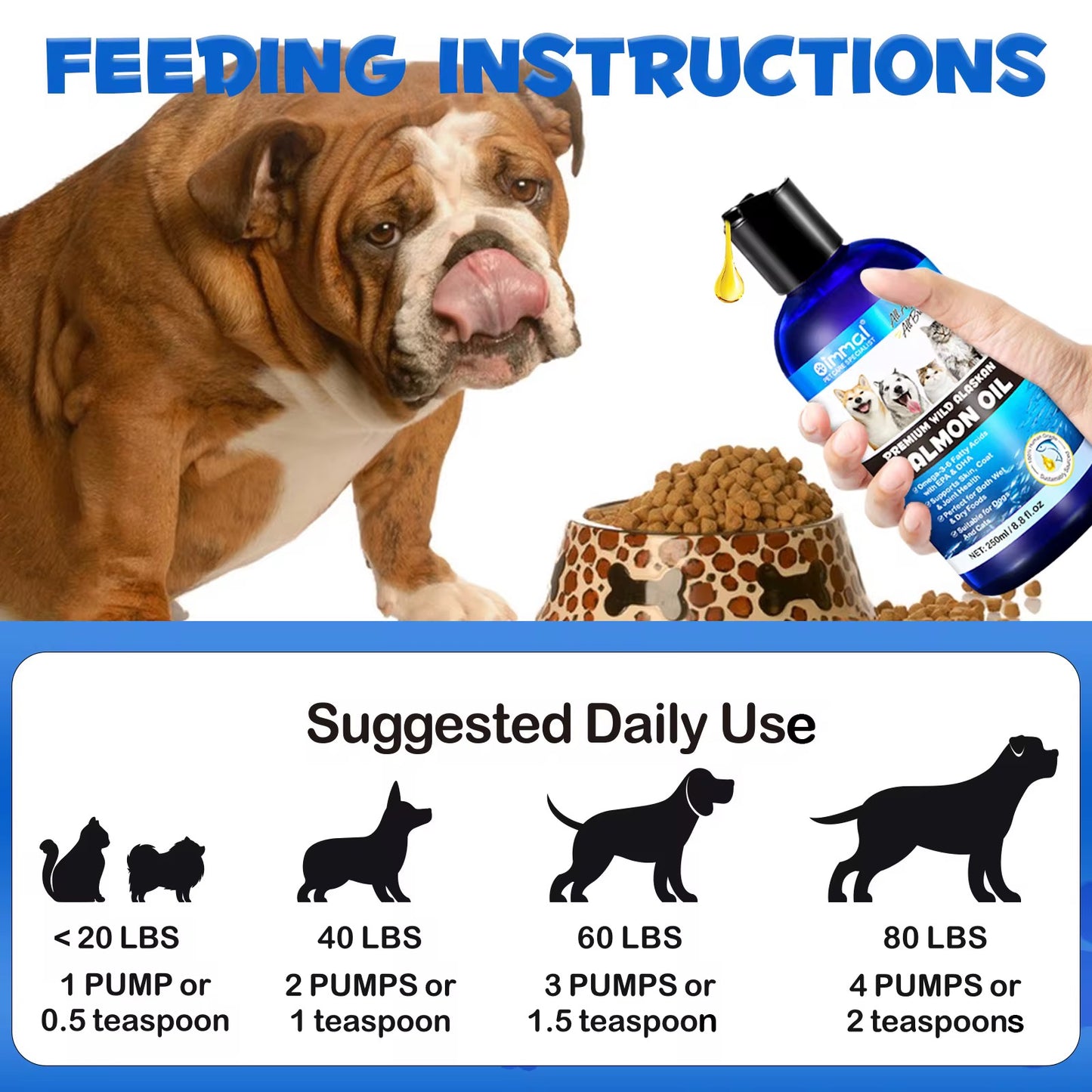Salmon Oil for Dogs & Cats – Premium Omega-3 Supplement